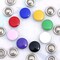 Enamel Prong Ring Snaps with Button Cover 4-Part Set Durable Fasteners Multiple Colors